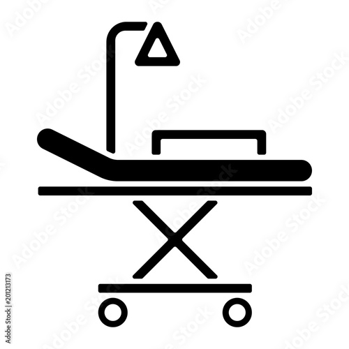 Medizin & Gesundheit Icon - Krankenhausbett