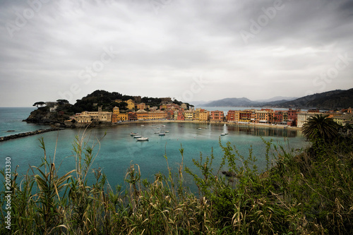 The Bay of Silence, Sestri Levante, Liguria, Italy. Out of season.