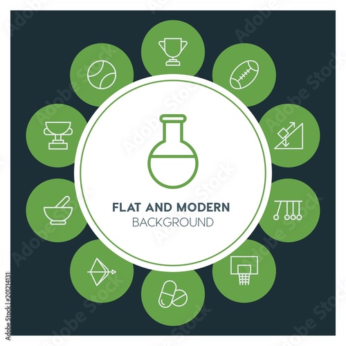 health, science, sports Infographic Circle outline Icons Set. Contains such Icons as  business,  website,  elements,  background,  pattern,  illustration, bow and more. ..Fully Editable. Pixel Perfect