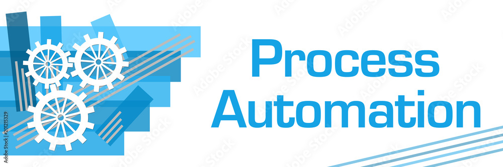 Process Automation Blue Stroked Stripes 
