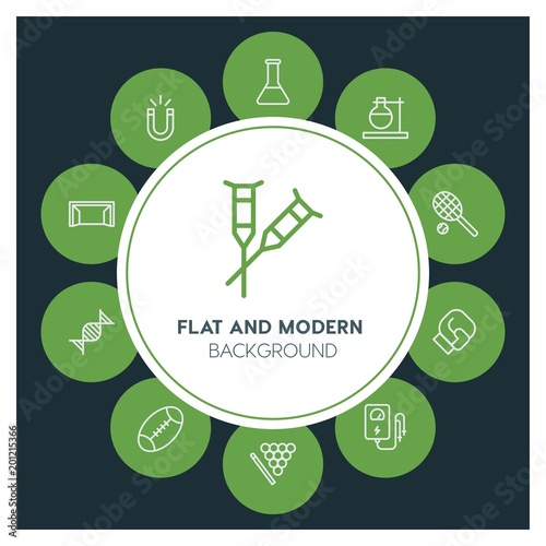 health, science, sports Infographic Circle outline Icons Set. Contains such Icons as  business,  website,  elements,  background,  pattern,  illustration and more. ..Fully Editable. Pixel Perfect