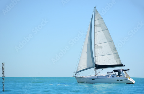 sailboat on the ocean gulf of mexico Fototapet