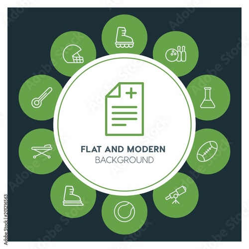 health, science, sports Infographic Circle outline Icons Set. Contains such Icons as  business,  website,  elements,  background,  pattern,  illustration and more. ..Fully Editable. Pixel Perfect