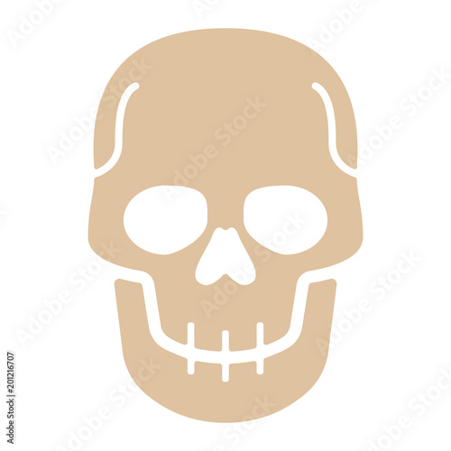 Medizin & Gesundheit Icon - Schädelknochen