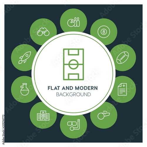 health, science, sports Infographic Circle outline Icons Set. Contains such Icons as  business,  website,  elements,  background,  pattern,  illustration and more. ..Fully Editable. Pixel Perfect