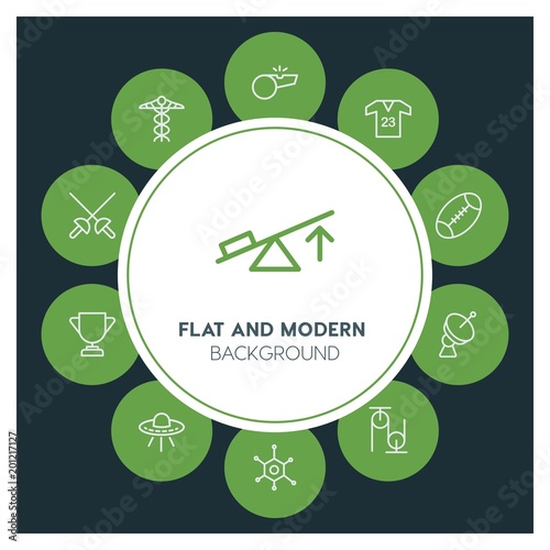 health, science, sports Infographic Circle outline Icons Set. Contains such Icons as  business,  website,  elements,  background,  pattern,  illustration, ufo and more. ..Fully Editable. Pixel Perfect