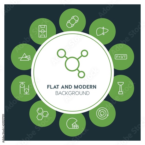health, science, sports Infographic Circle outline Icons Set. Contains such Icons as  business,  website,  elements,  background,  pattern,  illustration and more. ..Fully Editable. Pixel Perfect