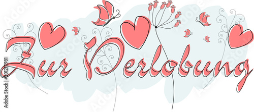 Zur Verlobung - Grußkarte