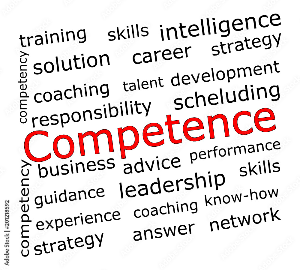 Competence wordcloud - illustration