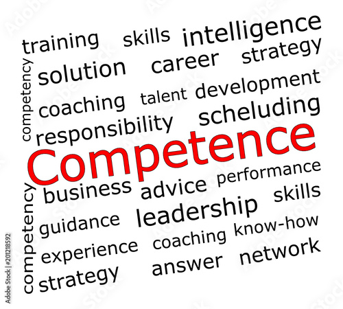 Competence wordcloud - illustration