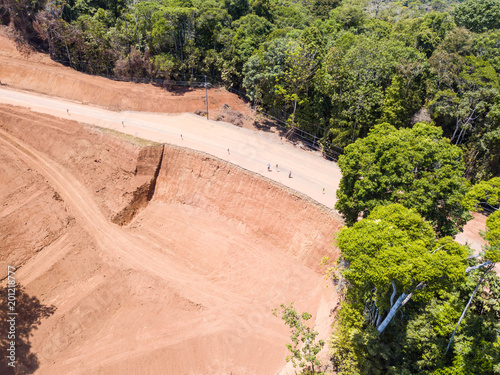 Baustelle nach Erdrutsch, Costa Rica photo