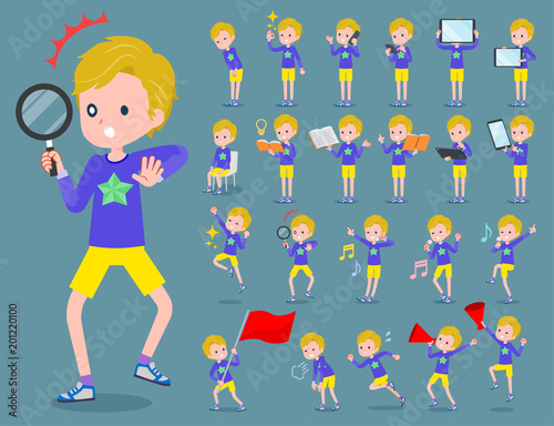 flat type blond hair boy White_2