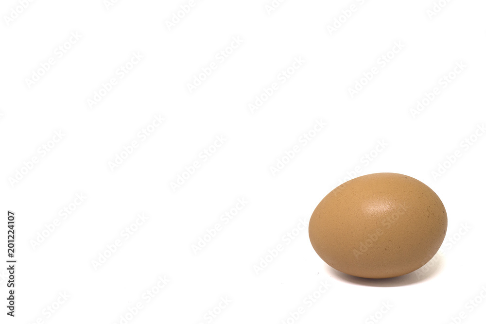 Chicken egg,Egg on white Background. Copy Space Chicken egg,Egg on white Background. Copy Space