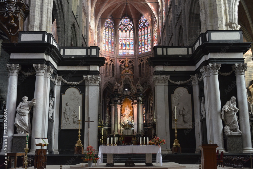 Fototapeta premium spot- Sint Baafskathedraal (Saint Bavo)