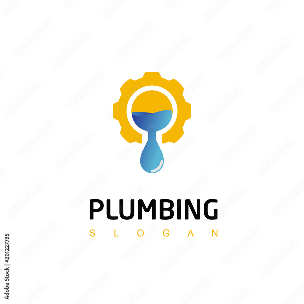 Obraz premium Plumbing Logo, Water Icon