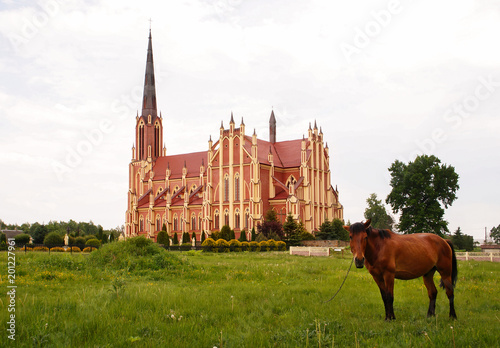 Holy Trinity catholic church, Gervyaty, Belarus photo