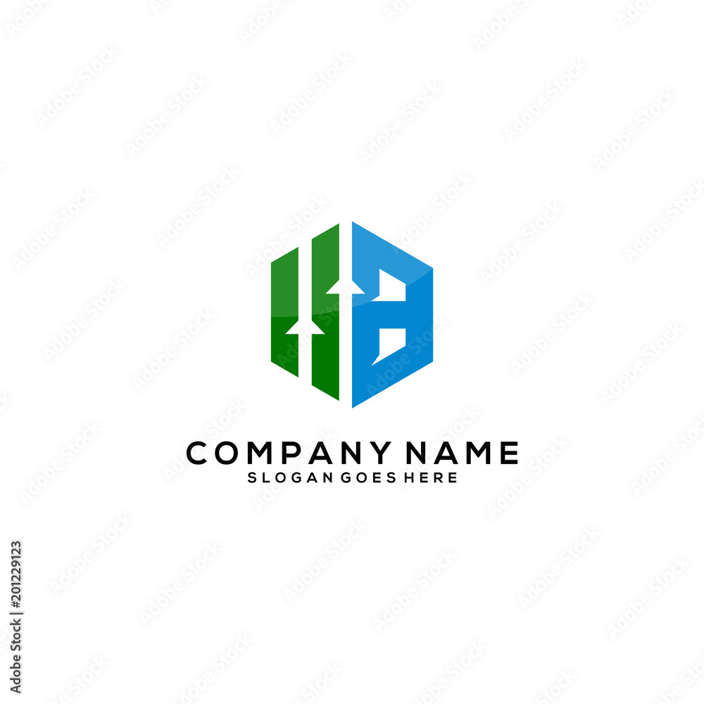 Finance logo with Initial letter B Finance logo with Initial letter B