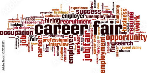 Career fair word cloud