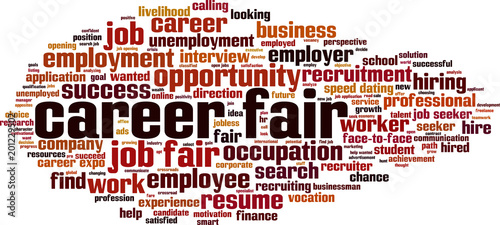Career fair word cloud