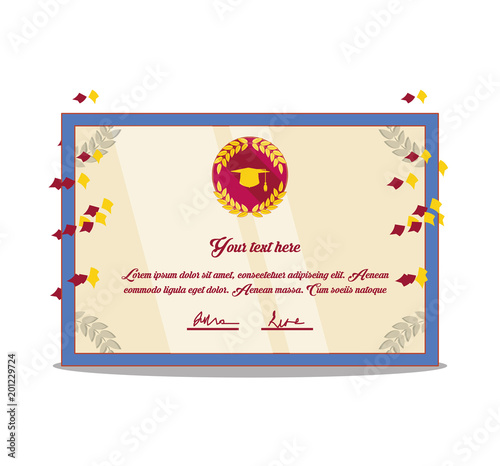 graduation card invitation icon vector illustration design
