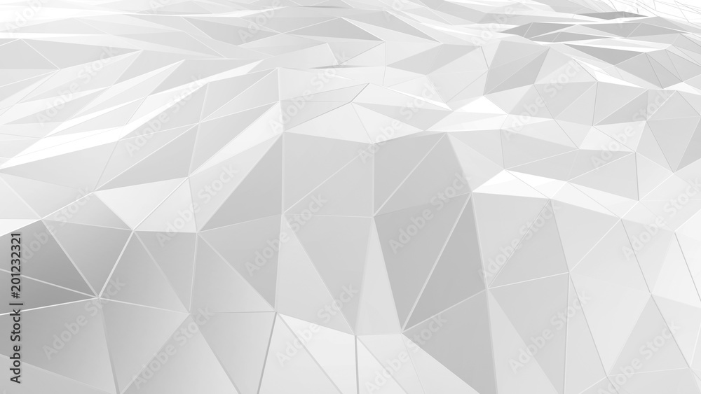 3D rendering abstract polygonal space low poly with connecting surface. Futuristic HUD background 3D rendering abstract polygonal space low poly with connecting surface. Futuristic HUD background