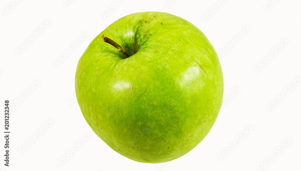 Fresh green Apple on white background. Fresh green Apple on white background.
