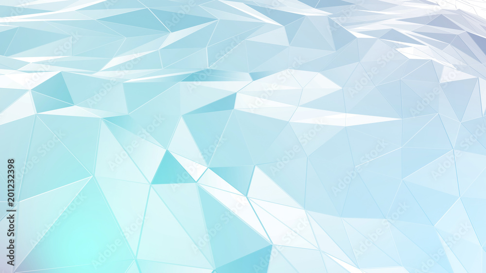 3D rendering abstract polygonal space low poly with connecting surface. Futuristic HUD background 3D rendering abstract polygonal space low poly with connecting surface. Futuristic HUD background
