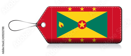 Grenadian flag label, Label of product made in Grenada