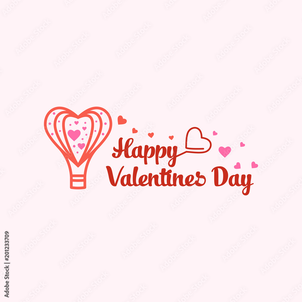 happy Valentine's day vector illustration