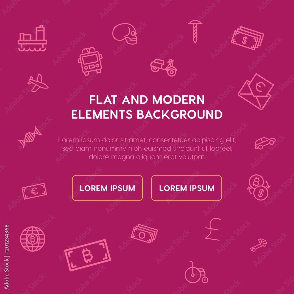transports, industry, health, money outline vector icons and elements background concept on violet background...Multipurpose use on websites, presentations, brochures and more transports, industry, health, money outline vector icons and elements background concept on violet background...Multipurpose use on websites, presentations, brochures and more