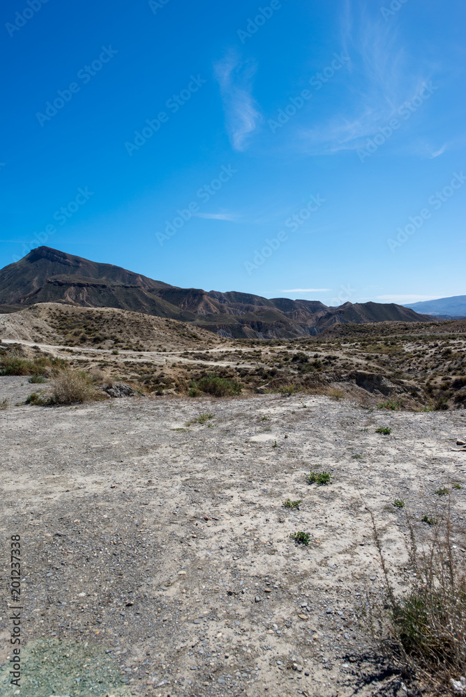 The desert of the Tabernas in Almeria
