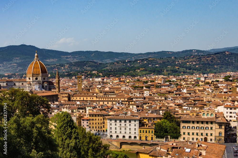 Vista su Firenze, Italia
