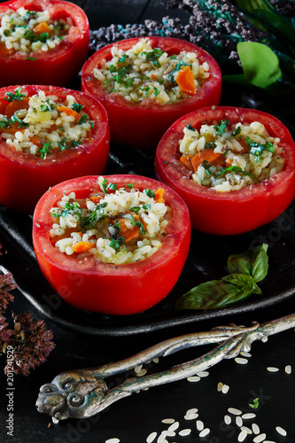 Rice Stuffed Tomatoes