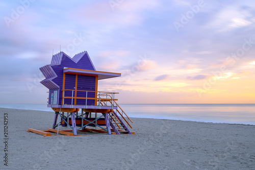 Miami South Beach Lifeguard Tower Sunrise © DesiDrew Photography
