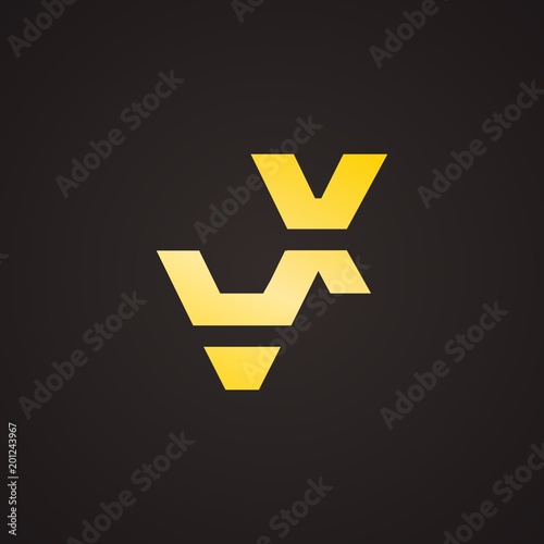 v, a, x, ax letter logo design for company
