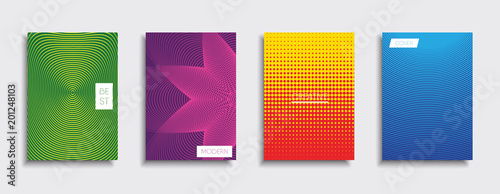 Obraz na płótnie Vector cover designs. Future Poster template. Smartphone modern background set. w salonie
