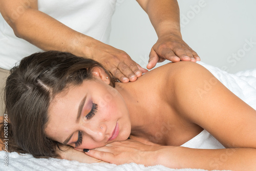 Woman Getting Massage