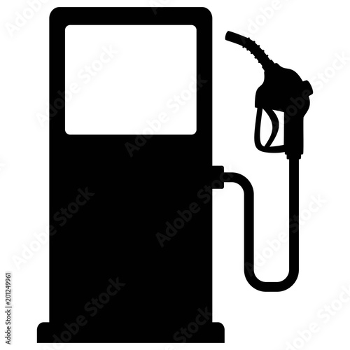 Gas Pump Icon - A vector cartoon illustration of a gas pump concept.
