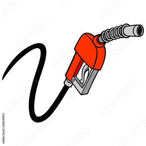 Gas Pump - A vector cartoon illustration of a gas pump concept.