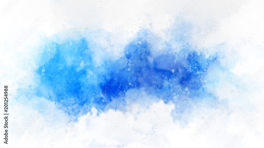 Artistic blue watercolor splash effect template Stock-Illustration | Adobe  Stock