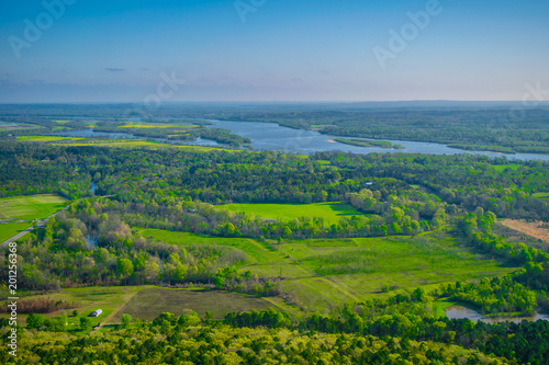 Quadro su tela Pinnacle Mountain in Little Rock, Arkansas