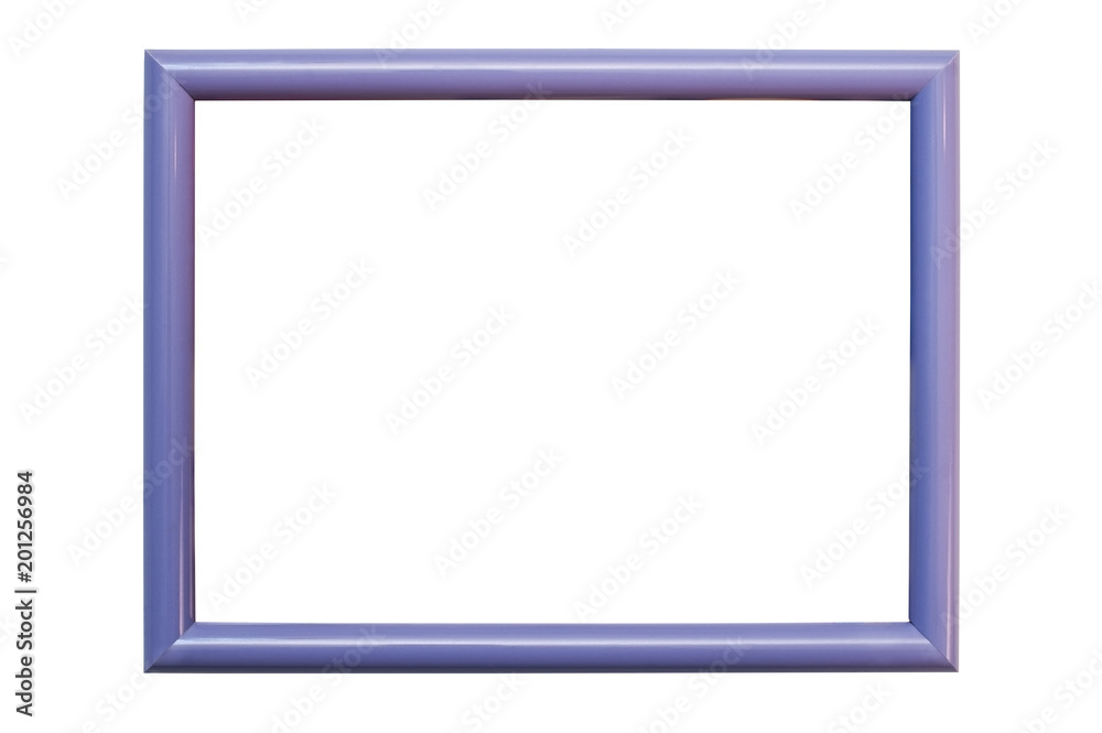 A violet frame on a white background for photos A violet frame on a white background for photos