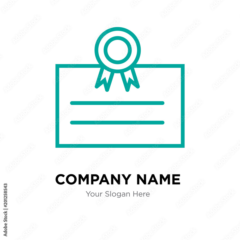 postcard company logo design template