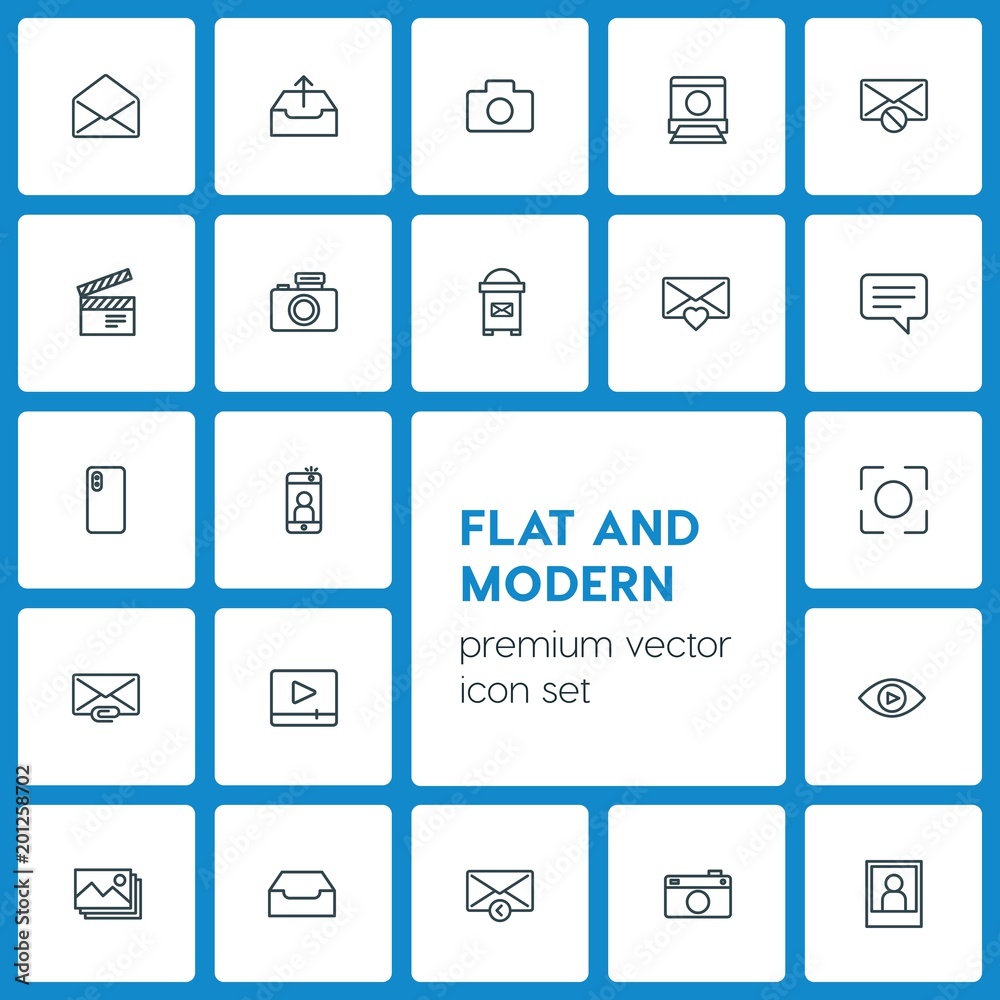 Modern Simple Set of video, photos, email Vector outline Icons. ..Contains such Icons as photography, cinema, flat, symbol, love, vector and more on dark background. Fully Editable. Pixel Perfect Modern Simple Set of video, photos, email Vector outline Icons. ..Contains such Icons as photography, cinema, flat, symbol, love, vector and more on dark background. Fully Editable. Pixel Perfect