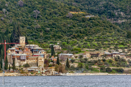 Docheiariou (Dochiariou) monastery at Mount Athos in Autonomous Monastic State of the Holy Mountain, Chalkidiki, Greece   © Stoyan Haytov