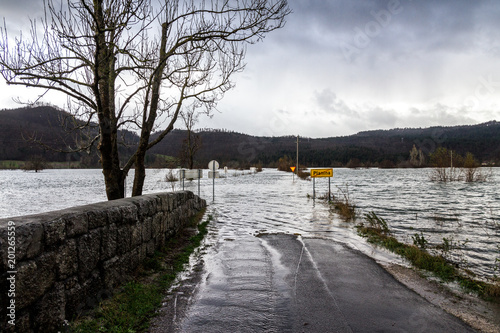 Velika Planina, Slovenia - November 18, 2014: Big Flood At The Border, River Flooding © Emiliano Migliorucci