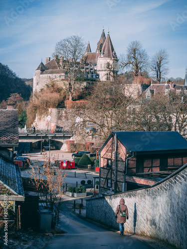 Spaziergang durch die belgische Stadt Durbuy