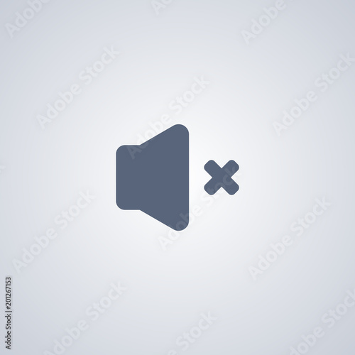 Sound off icon, No sound icon