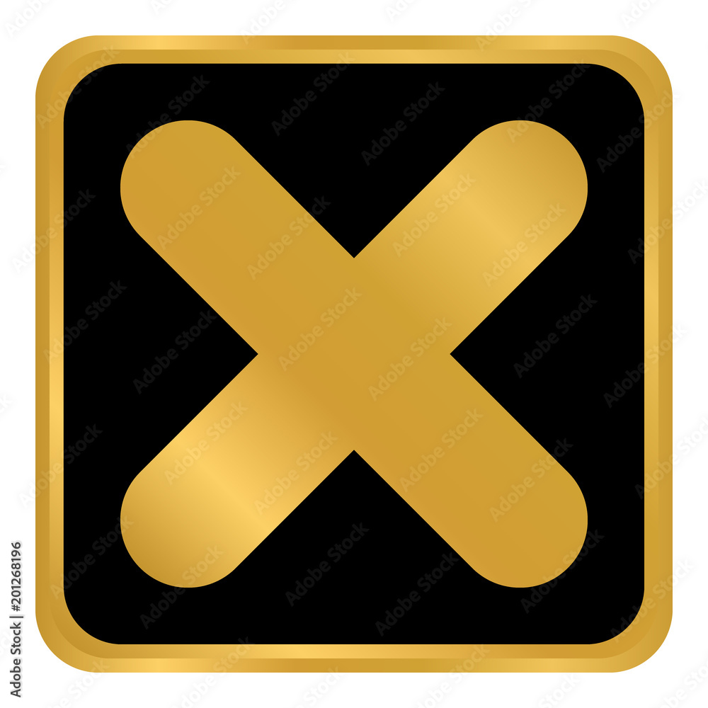 Obraz premium Delete button on white.