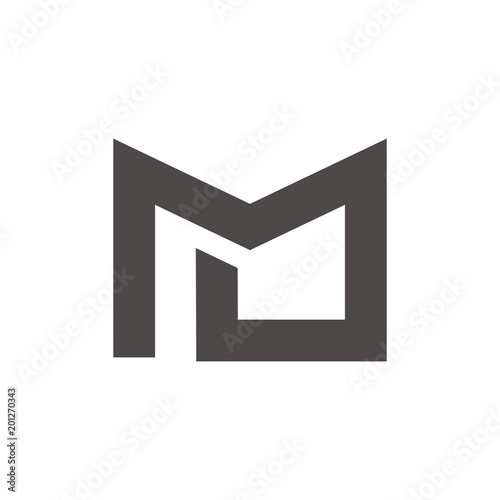 IM logo, MI logo initial letter design template vector